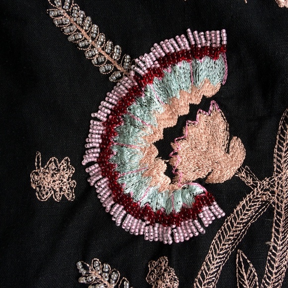 Black embroidered skirt - Picture 3 of 7